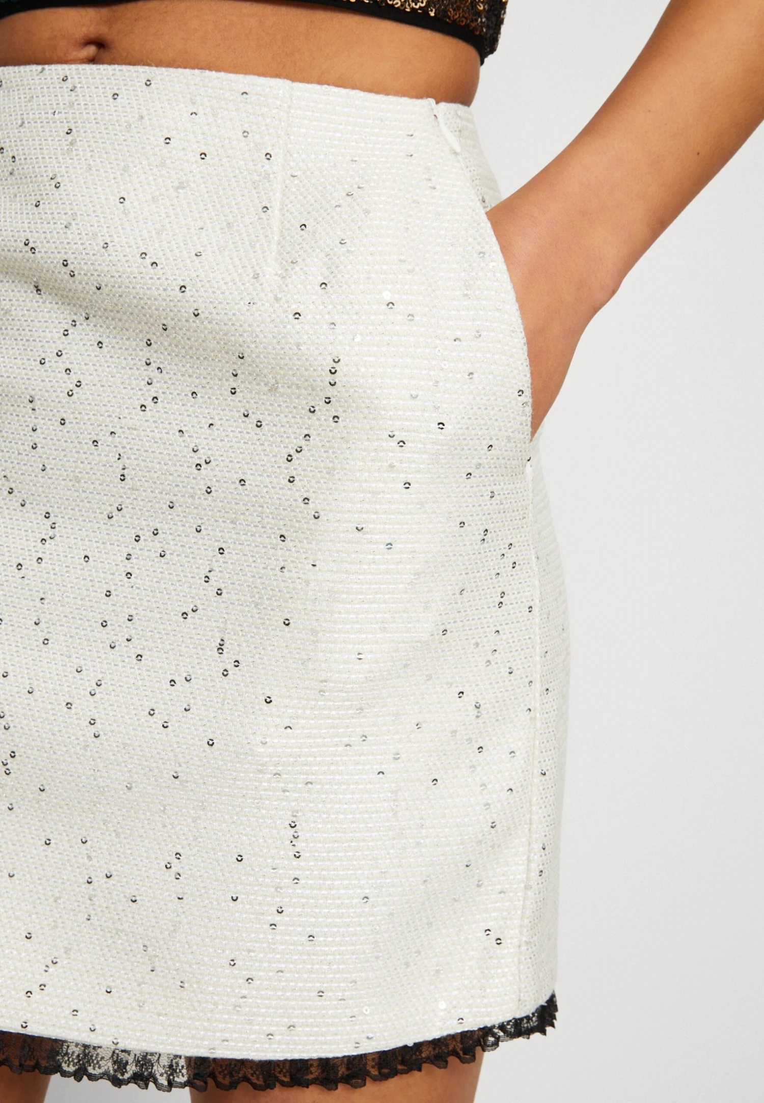 SISTER JANE Odette Skirt - Minirok - Ivory 6 SISTER JANE Odette Skirt - Minirok - Ivory - Afbeelding 6