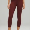 Lululemon Align Hr Crop 23 - Legging - Red Merlot