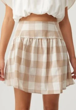 Parlour - A-Lijn Rok - Natural Gingham