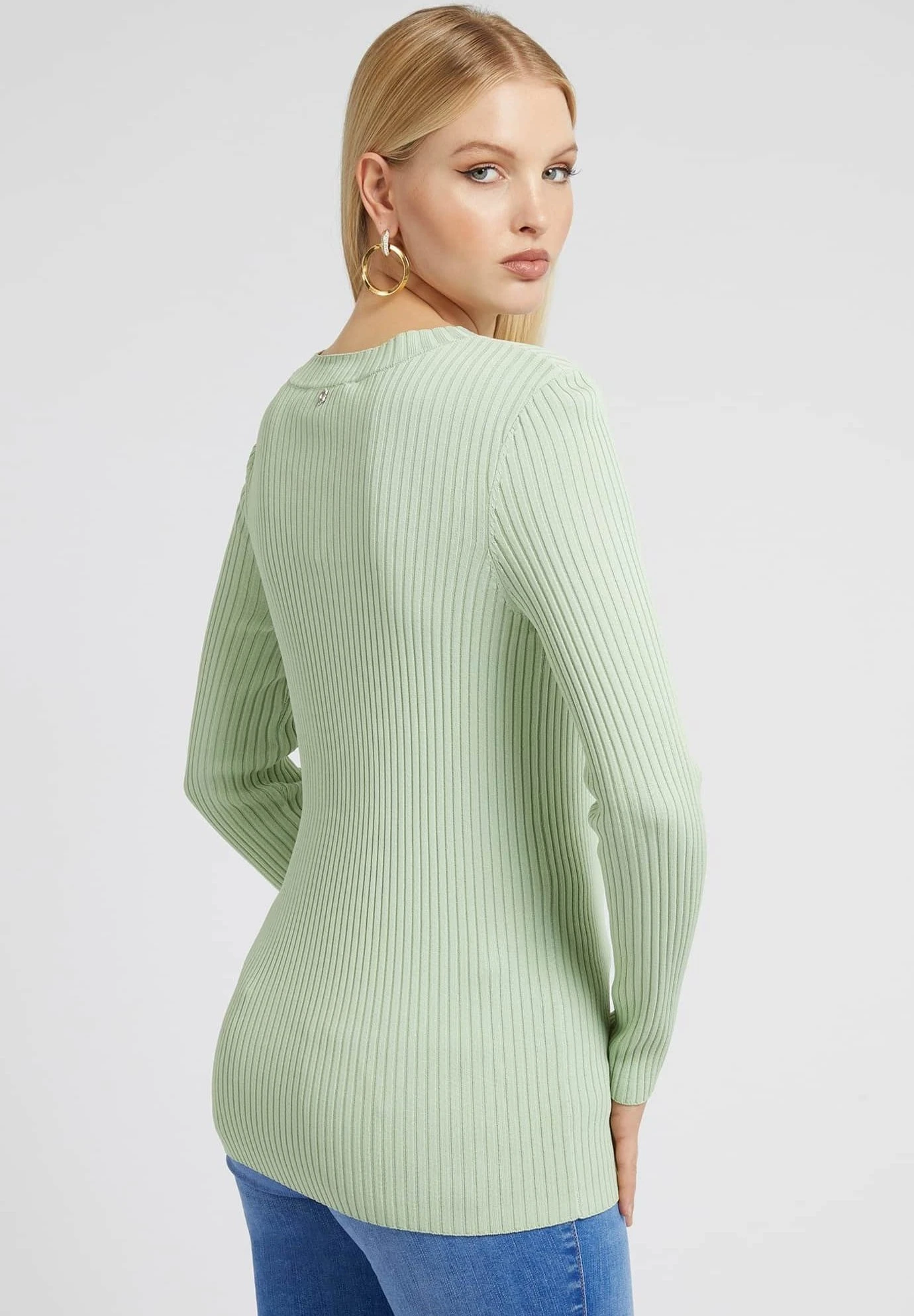 Guess Mit Schnürung - Trui - Grün 3 Guess Mit Schnürung - Trui - Grün - Afbeelding 3