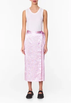 Spraymini Print - Wikkelrok - Spray Flowers Mini Light Pink