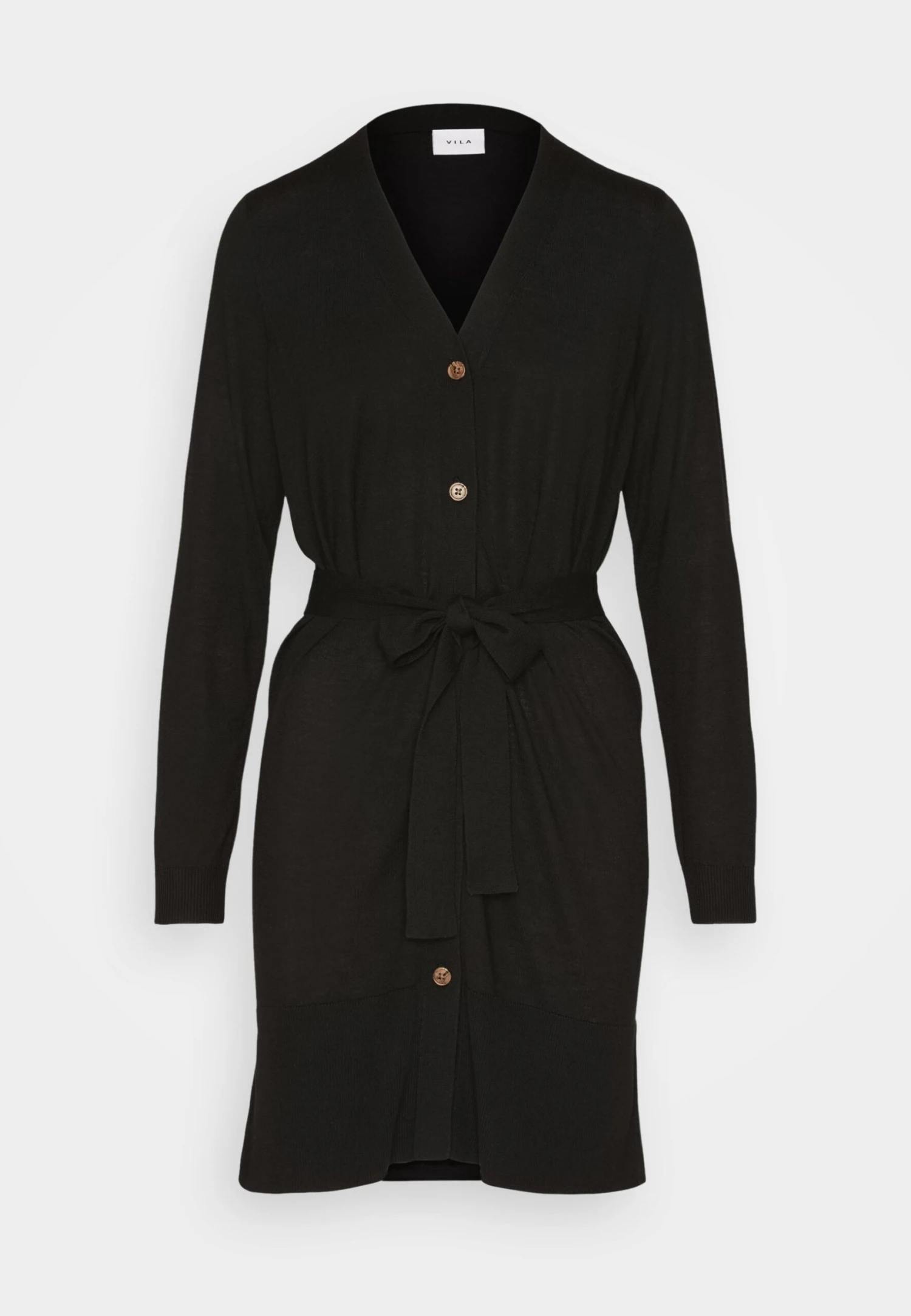 Vila Viabella Long Cardigan - Vest - Black 5 Vila Viabella Long Cardigan - Vest - Black - Afbeelding 5