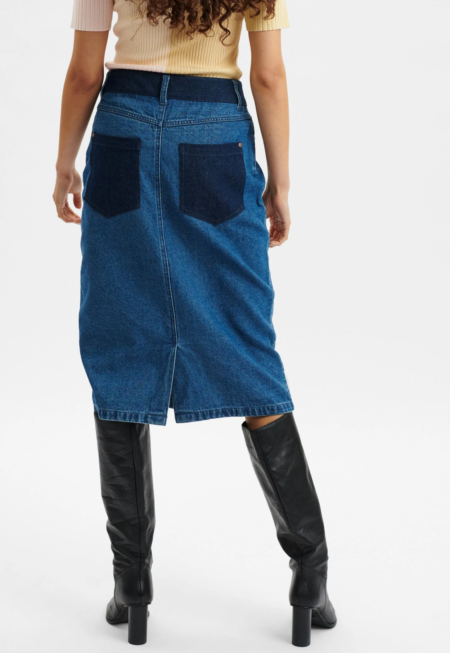 Nueduzi - Jeansrok - Medium Blue Denim 3 Nueduzi - Jeansrok - Medium Blue Denim - Afbeelding 3