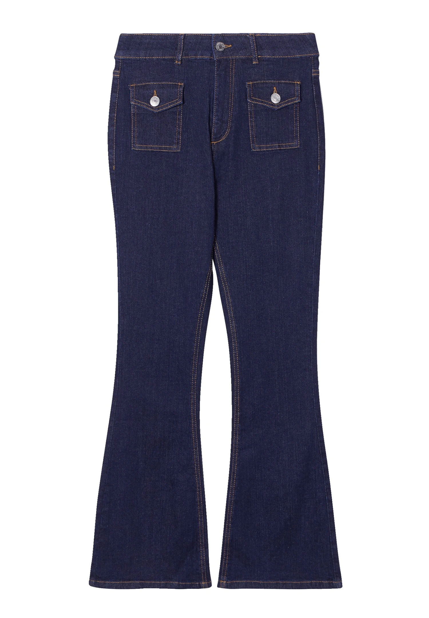Mit Pattentaschen - Bootcut Jeans - Denim Brut 5 Mit Pattentaschen - Bootcut Jeans - Denim Brut - Afbeelding 5