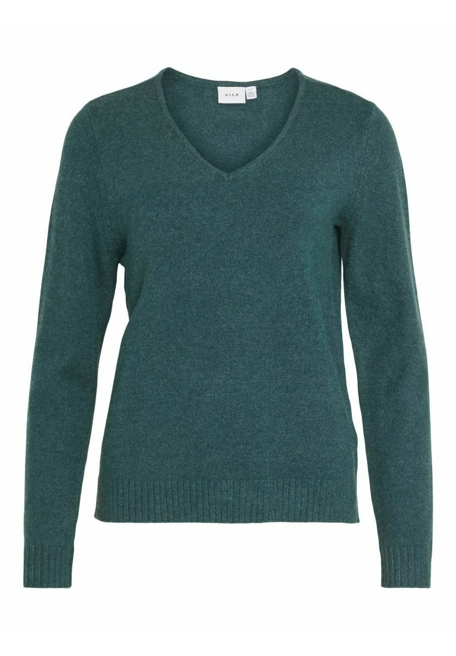 Vila Viril V-Neck L/S-Noos - Trui - Ponderosa Pine 1 Vila Viril V-Neck L/S-Noos - Trui - Ponderosa Pine