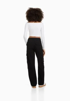 BERSHKA Multipocket05112019 - Cargobroek - Black -ESPRIT Winkel 202c42318c3645949baba98df7063b23