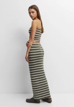 PULL & BEAR Long Striped - Maxirok - Khaki -ESPRIT Winkel 22a9b3385a3e4f249fad28d89d60d2f7