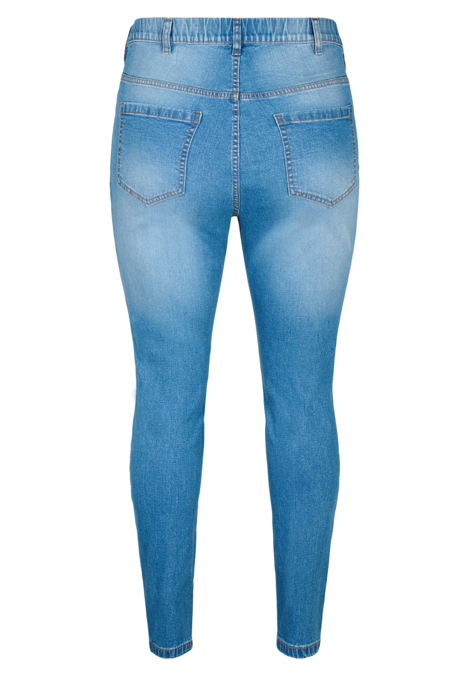 Zizzi With Back Pockets - Jeggings - Blue Denim 5 Zizzi With Back Pockets - Jeggings - Blue Denim - Afbeelding 5