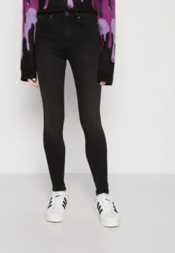 ONLY Onlforever High - Jeans Skinny Fit - Washed Black