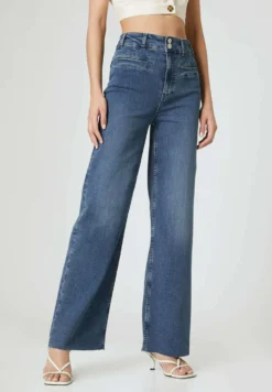 Emilia - Flared Jeans - Blue Denim