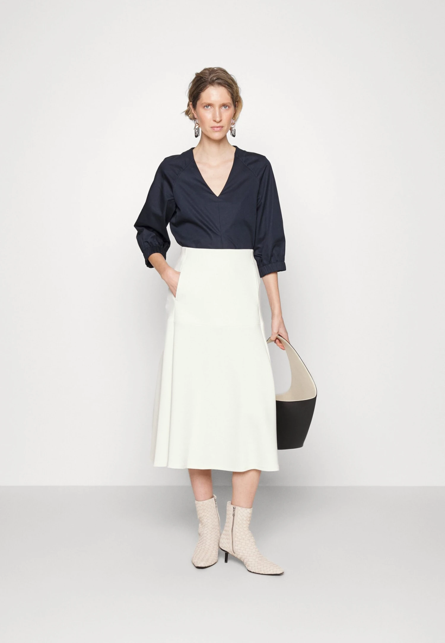 Max Mara Leisure Frine - A-Lijn Rok - Bianco 2 Max Mara Leisure Frine - A-Lijn Rok - Bianco - Afbeelding 2