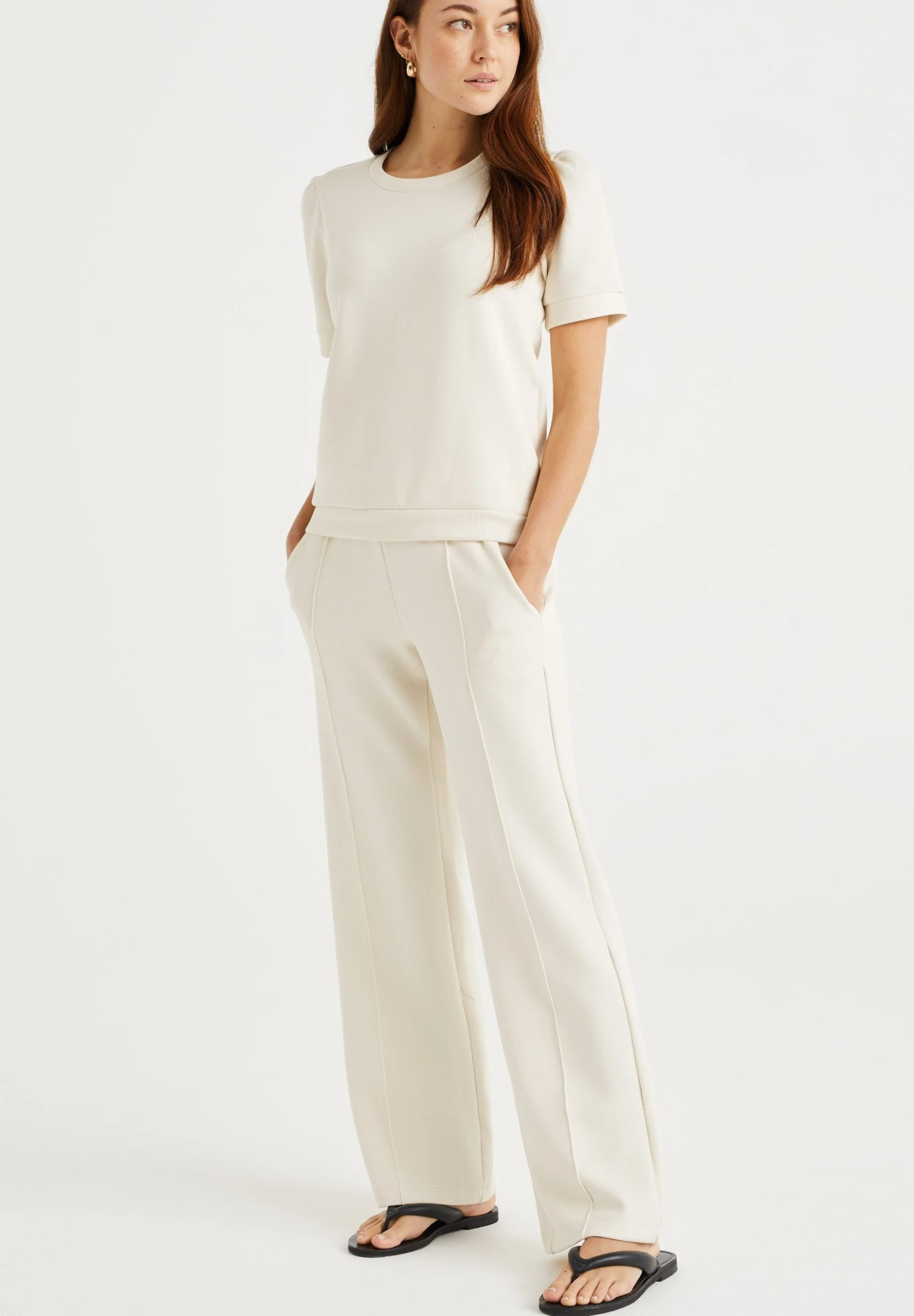 WE FASHION Wide Leg- Broek - White 2 WE FASHION Wide Leg- Broek - White - Afbeelding 2