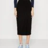 Vero Moda Vmjona Calf Skirt - Kokerrok - Black/Solid