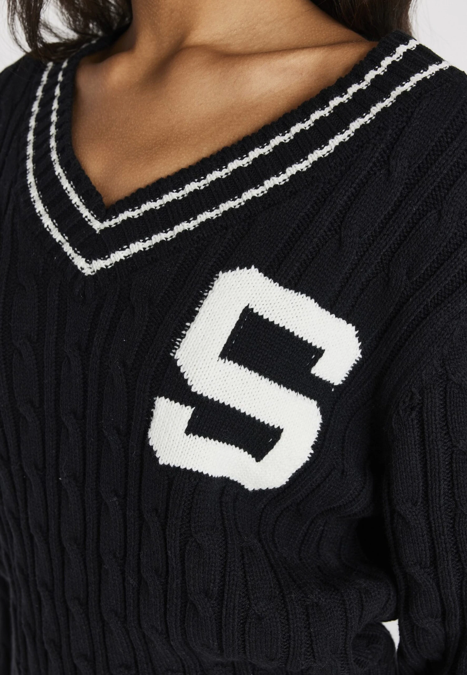 SikSilk Varsity- Trui - Black 5 SikSilk Varsity- Trui - Black - Afbeelding 5