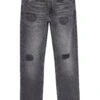THE KOOPLES Coupe - Straight Leg Jeans - Light Grey Mel White