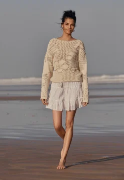 Next Standard - A-Lijn Rok - White Texture