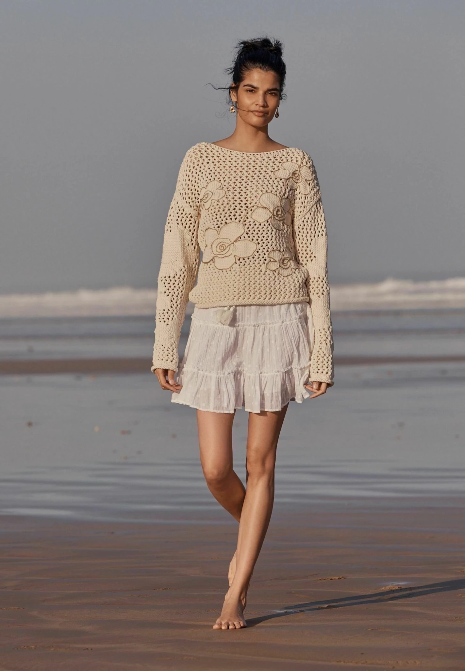 Next Standard - A-Lijn Rok - White Texture 1 Next Standard - A-Lijn Rok - White Texture