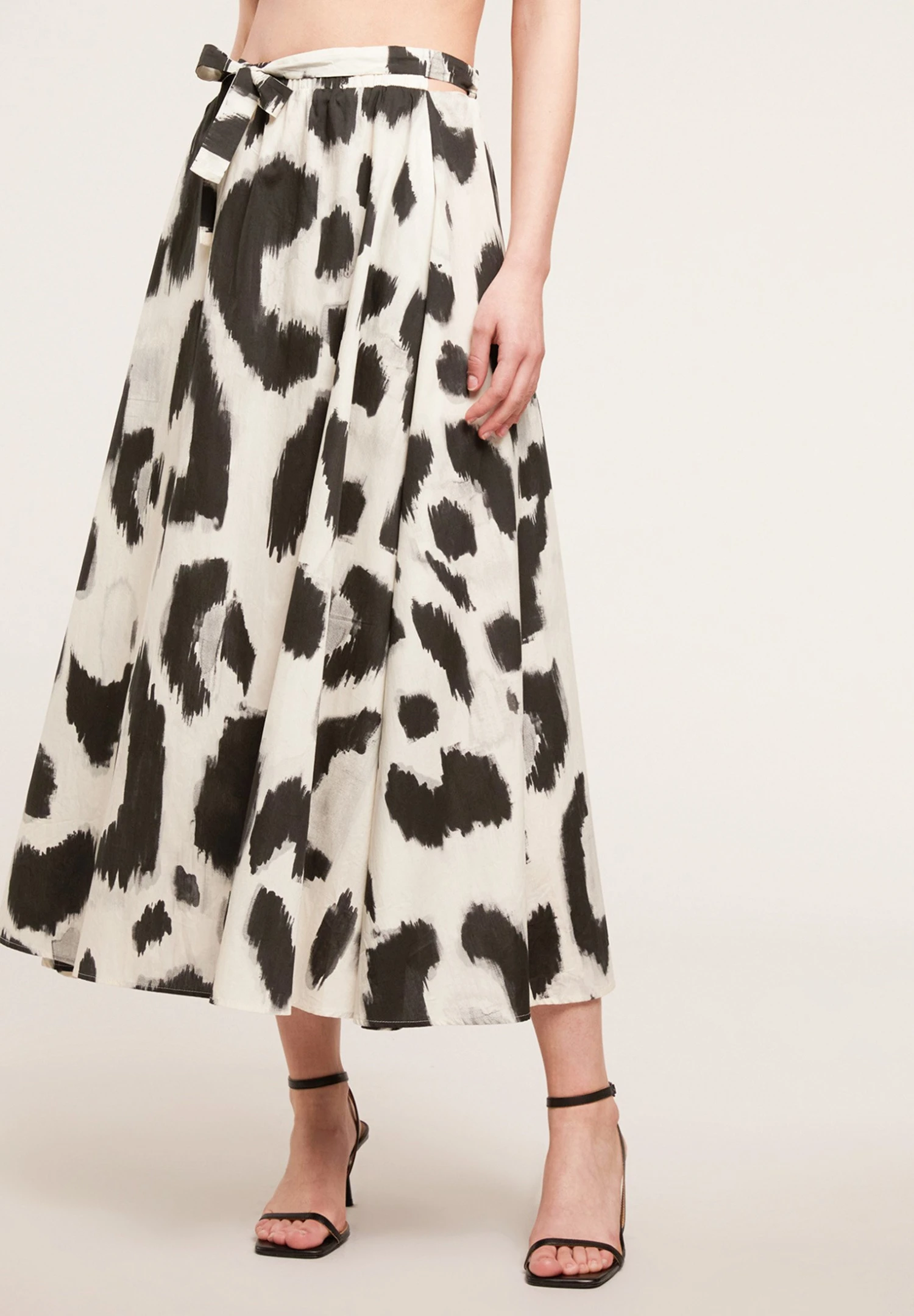 Animal Print- A-Lijn Rok - Bianco 1 Animal Print- A-Lijn Rok - Bianco