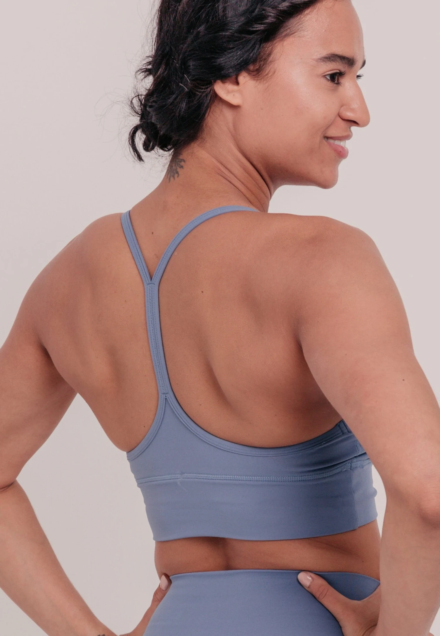 Racerback - Sport-Bh Met Medium Support - Blue 1 Racerback - Sport-Bh Met Medium Support - Blue