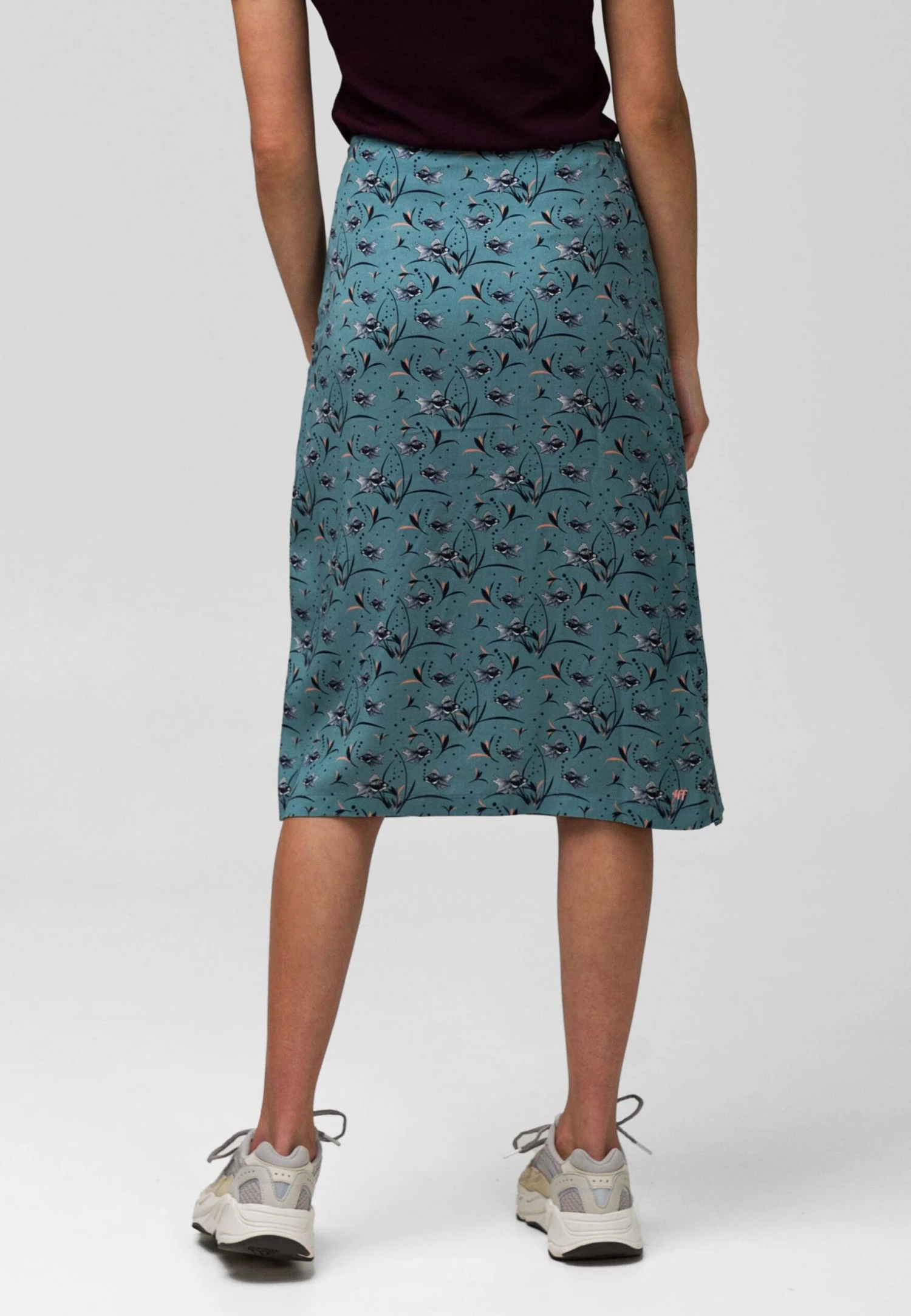 Even If It Is So - With Fish Pattern - A-Lijn Rok - Blue 2 Even If It Is So - With Fish Pattern - A-Lijn Rok - Blue - Afbeelding 2