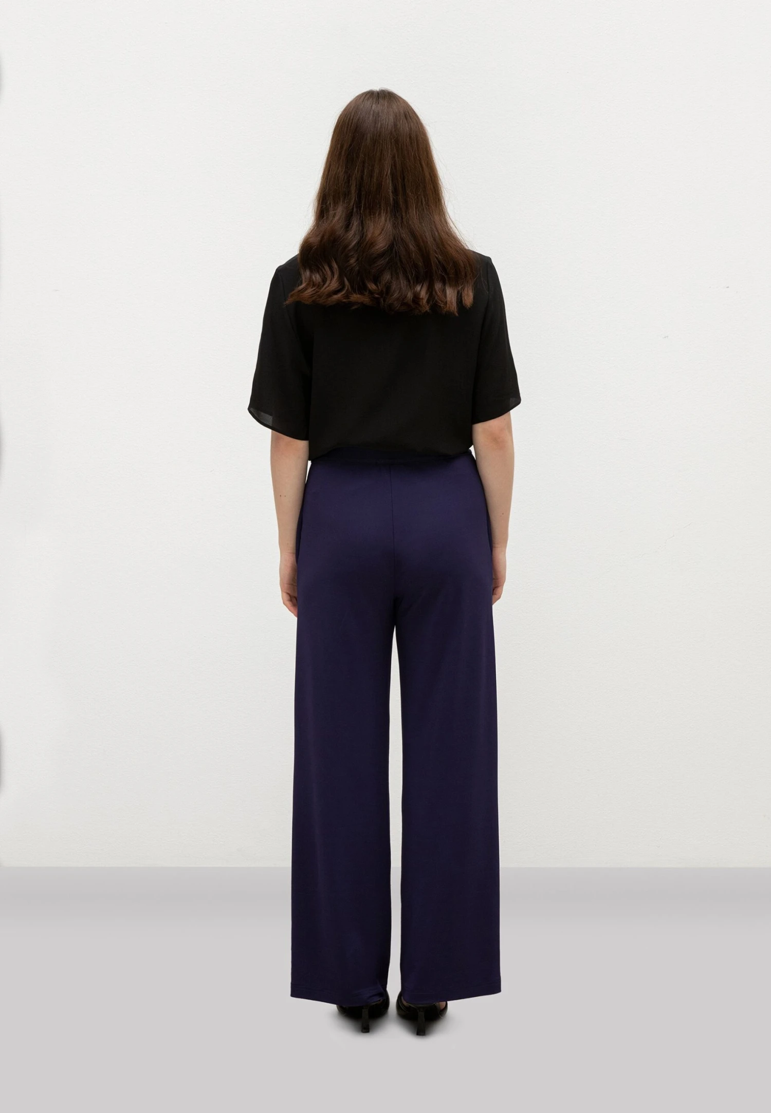 Wide Leg- Broek - Dark Blue 3 Wide Leg- Broek - Dark Blue - Afbeelding 3