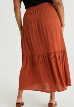 WE FASHION Curve - Maxirok - Brown 6 WE FASHION Curve - Maxirok - Brown -ESPRIT Winkel 3ba74eaec1c14256b02f8a4a2605e5e4