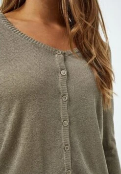 Minus New Laura - Vest - Wood Smoke Lurex -ESPRIT Winkel 402def22f71c4900a449f6abc41813d4