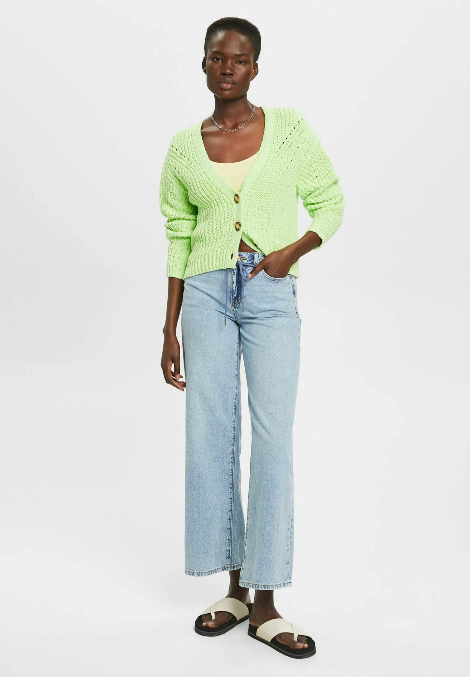 Edc By Esprit Flared Jeans - Blue Light Washed 7 Edc By Esprit Flared Jeans - Blue Light Washed - Afbeelding 7