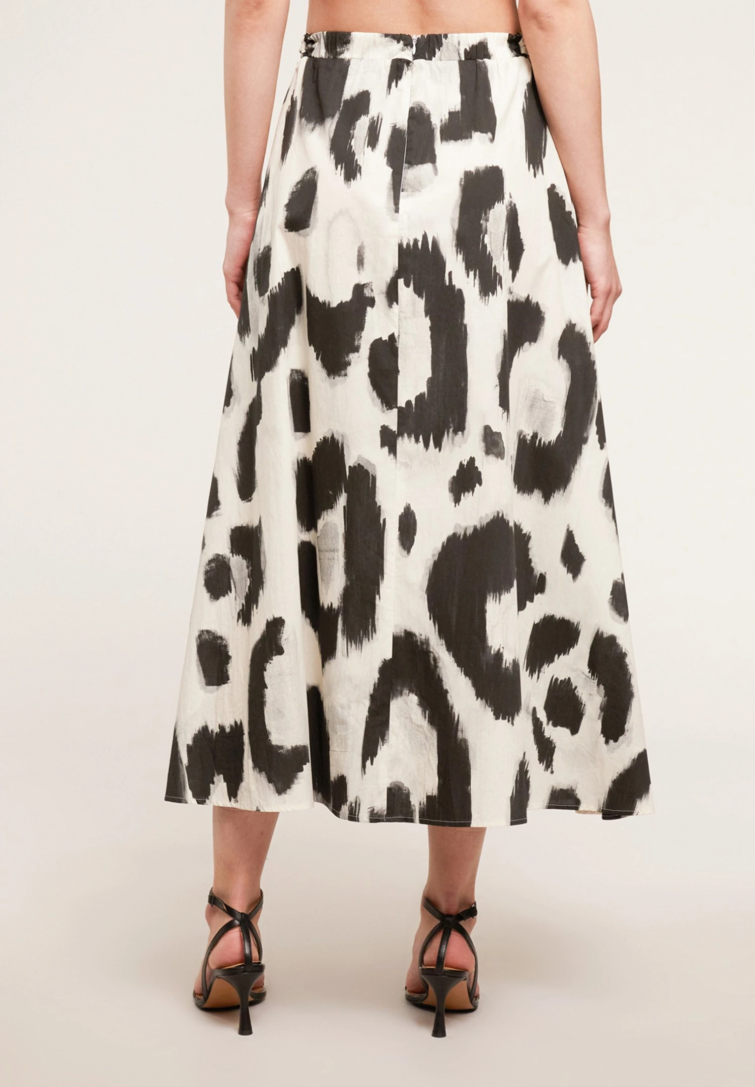 Animal Print- A-Lijn Rok - Bianco 2 Animal Print- A-Lijn Rok - Bianco - Afbeelding 2