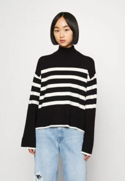 Vero Moda Petite Vmhappiness - Trui - Black/Birch