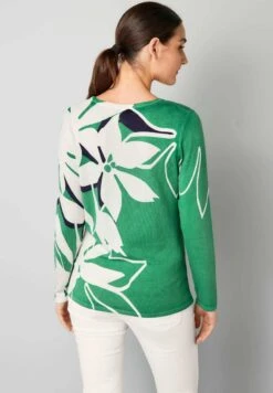 Trui - Grün/Weiß/Marine -ESPRIT Winkel 489deb35383a4f8a8d6cffde481e47cd