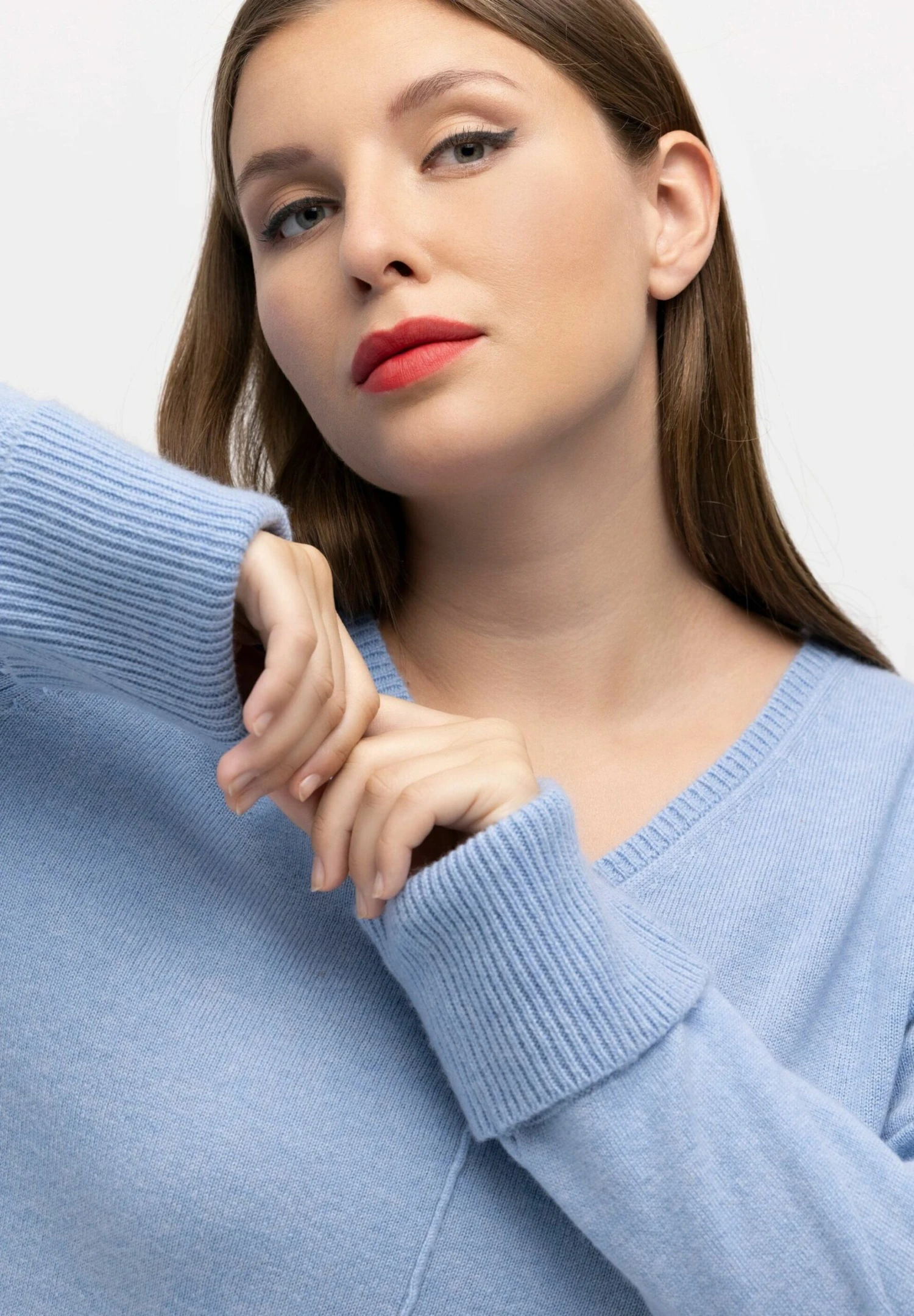 Ulla Popken Trui - Helles Bleu 4 Ulla Popken Trui - Helles Bleu - Afbeelding 4