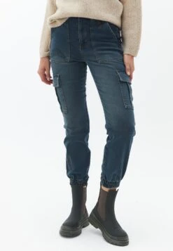 Slim Fit Jeans - Green Blue Denim