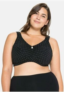 Sheego Entlastungs - T-Shirt Bh - Schwarz