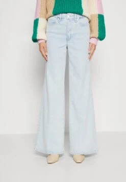 GOOD AMERICAN Good Waist Palazzo - Flared Jeans - Light Blue Denim