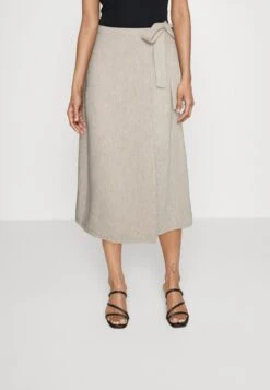 MOSS COPENHAGEN Ginia Wrap Skirt - Wikkelrok - Sand