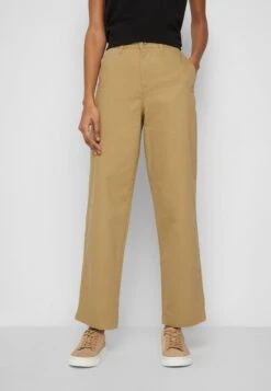 Dockers Women'S High Waisted Chino Pants - Chino - Harvest Gold - Brown