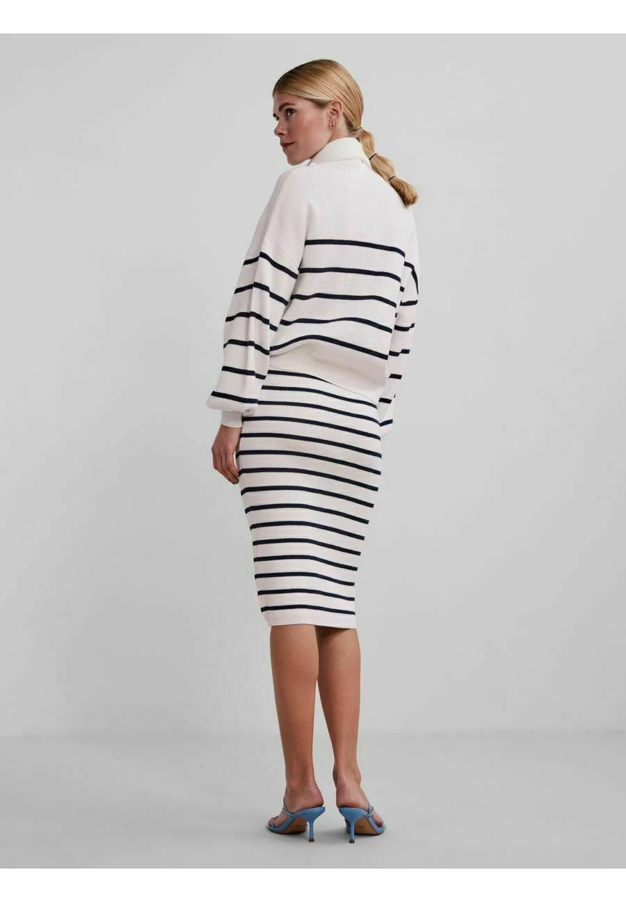 YAS Ls Zip Noos - Trui - Star White 3 YAS Ls Zip Noos - Trui - Star White - Afbeelding 3