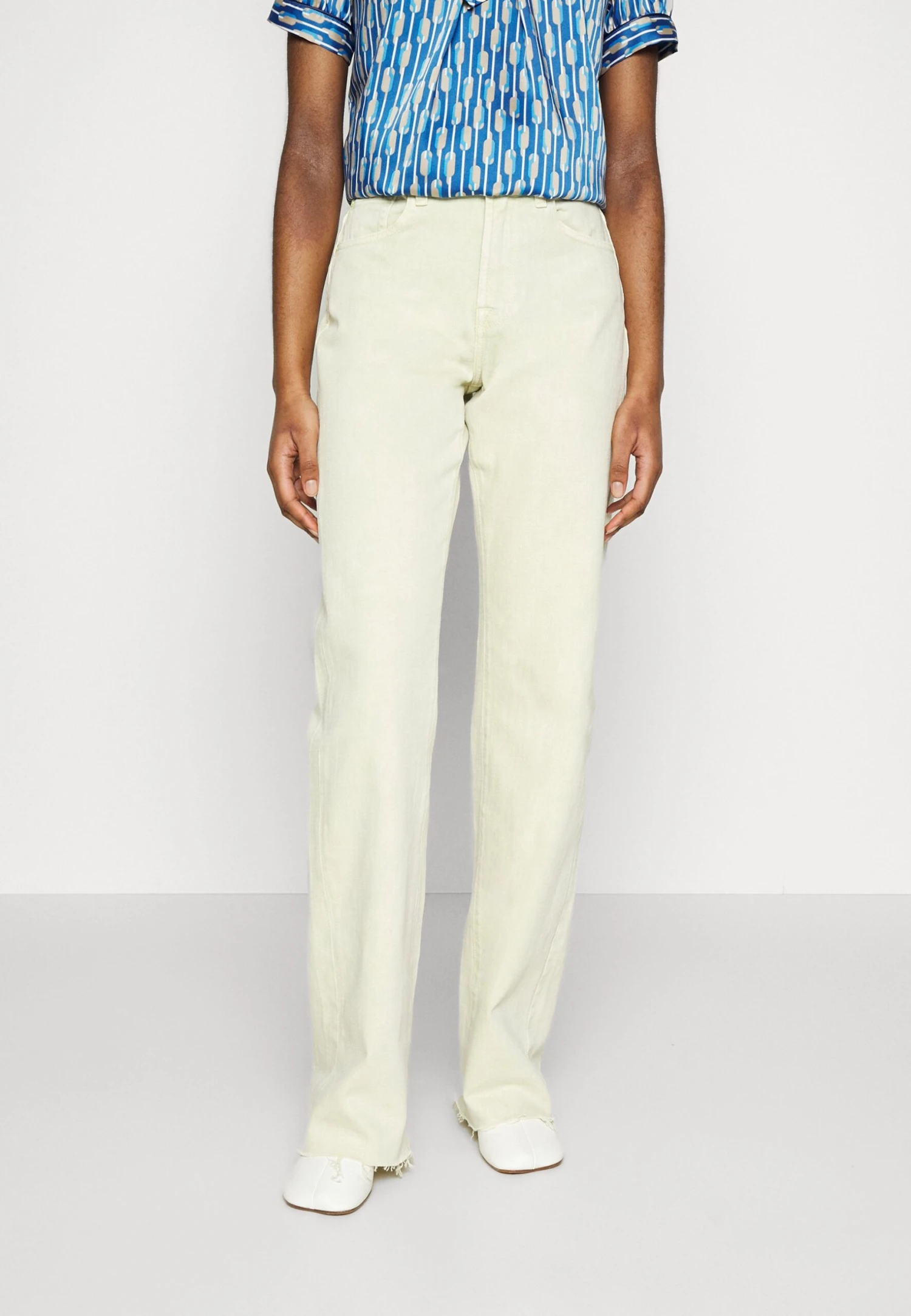 7 For All Mankind Tess Trouser Mankind - Broek - Yellow 1 7 For All Mankind Tess Trouser Mankind - Broek - Yellow