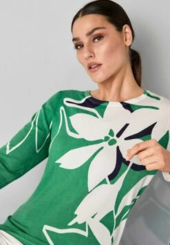 Trui - Grün/Weiß/Marine -ESPRIT Winkel 642dadea286f40e693eb10dd38195114