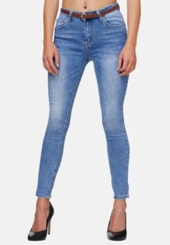 Highwaist - Jeans Skinny Fit - Blau