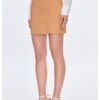 Waist Detailed Slit - Minirok - Camel