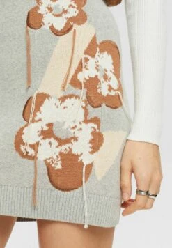 ESPRIT Mit Floralem Jacquard-Muster - Minirok - Light Grey New -ESPRIT Winkel 6ce35f58f7244113b551952ee4067fe6