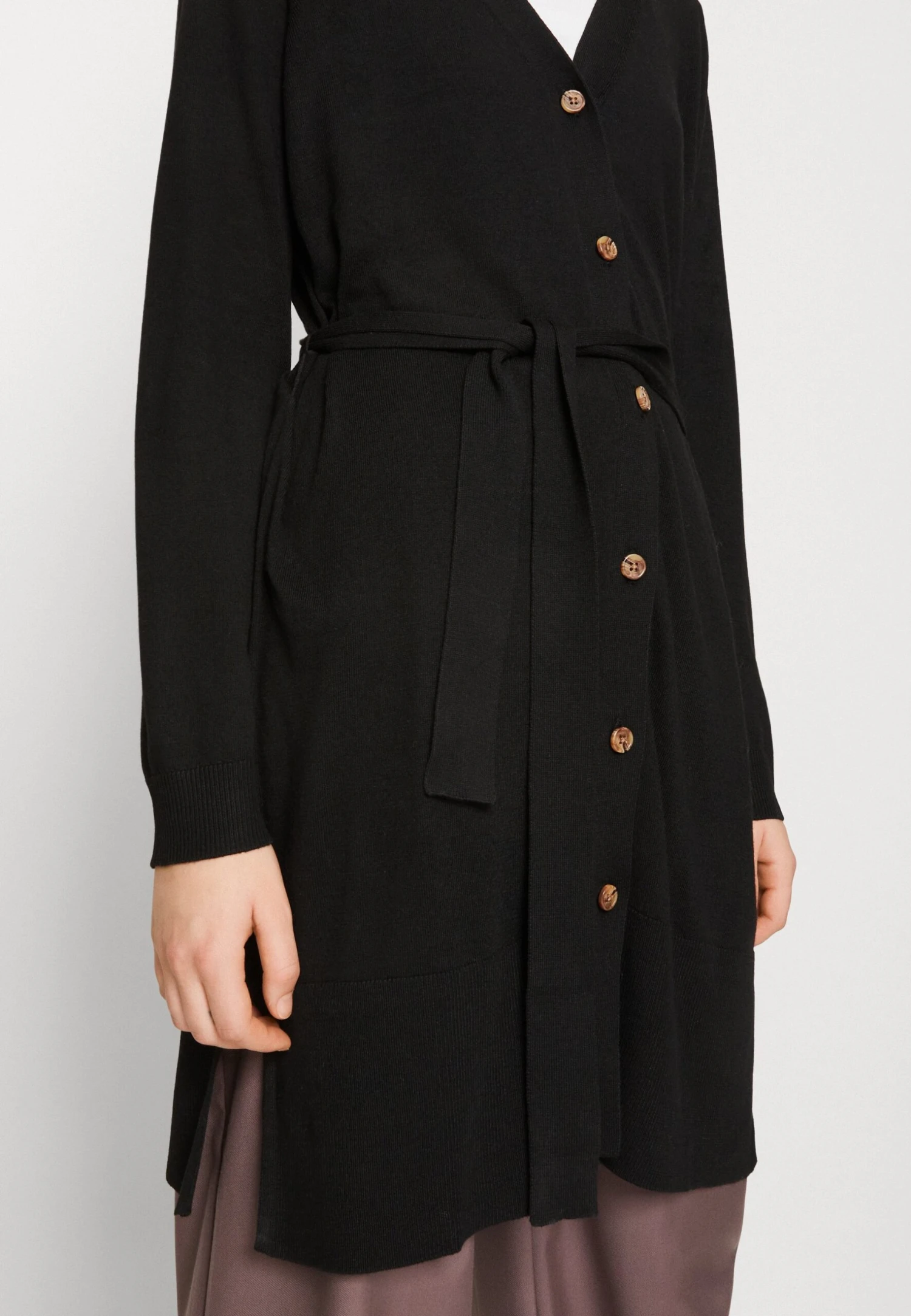 Vila Viabella Long Cardigan - Vest - Black 6 Vila Viabella Long Cardigan - Vest - Black - Afbeelding 6