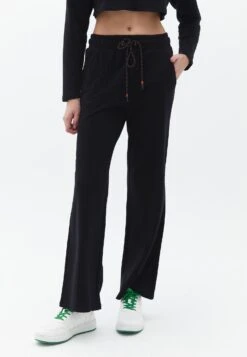 Mit Hoher Taillenform - Trainingsbroek - Black