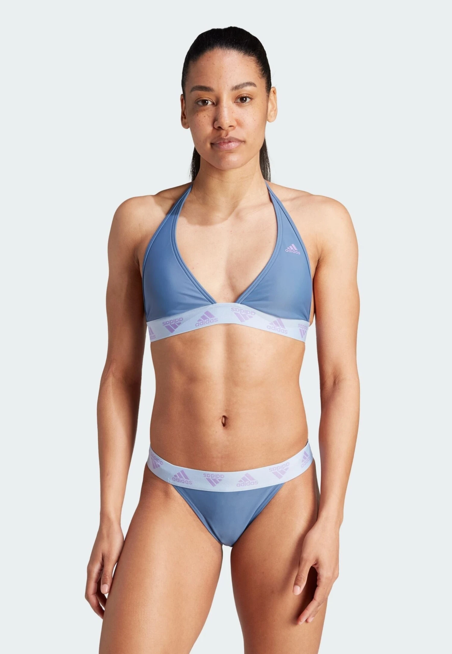 Adidas Sportswear NeckholderSet - Bikini - Crew Blue Violet Fusion 1 Adidas Sportswear NeckholderSet - Bikini - Crew Blue Violet Fusion