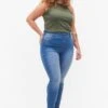 Zizzi With Back Pockets - Jeggings - Blue Denim
