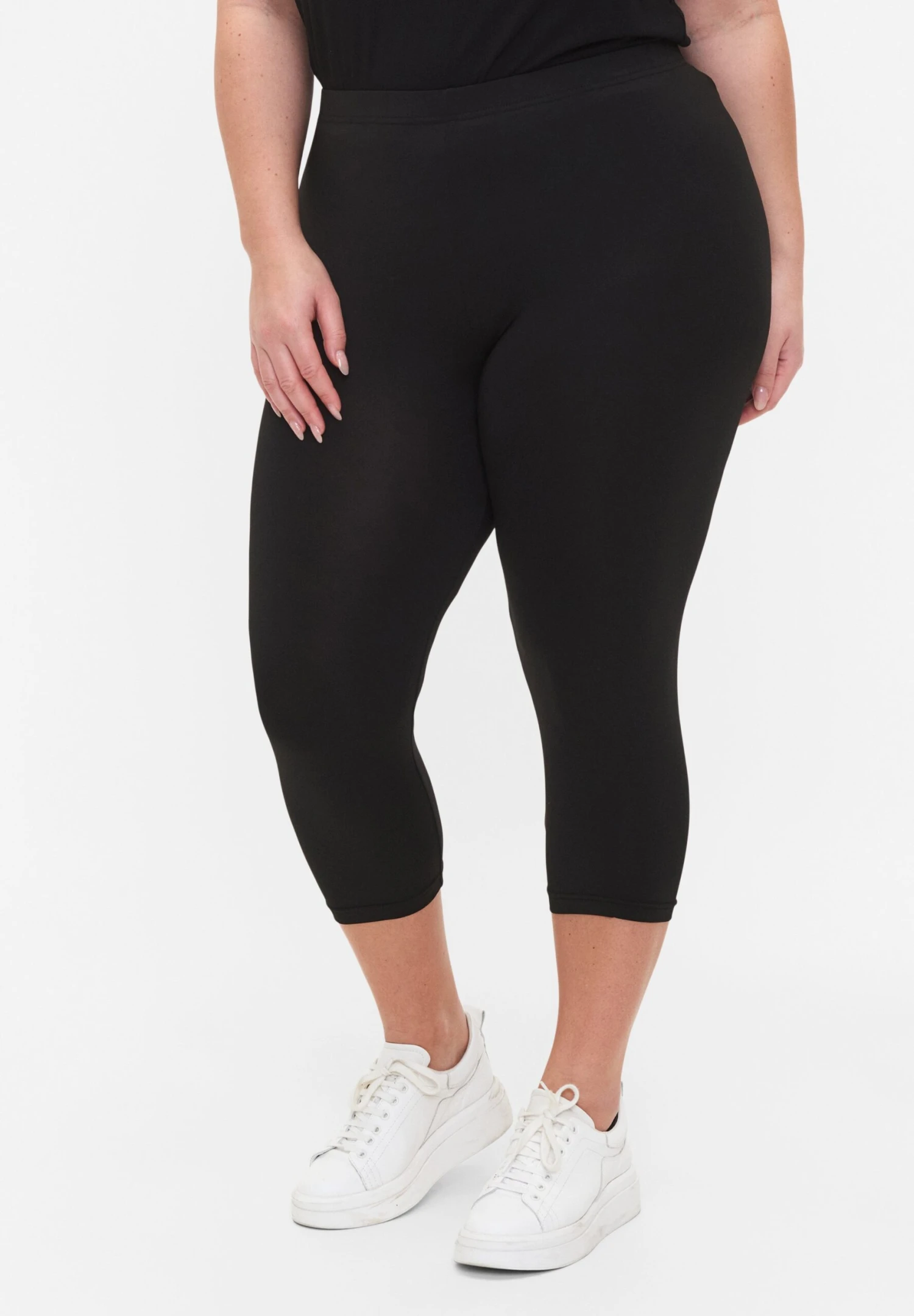 Zizzi 2-PackWith 3/4 Length - Shorts - Black 2 Zizzi 2-PackWith 3/4 Length - Shorts - Black - Afbeelding 2