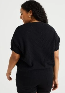 WE FASHION Curve - Vest - Black -ESPRIT Winkel 8424667d00d34ed6bf06f94371b24163