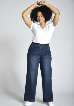 Ulla Popken Straight Leg Jeans - Bleu Jean